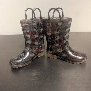 Western Chief Pull-on Light Up Rain Mud Boots Galoshes 9/10 Kids - 2/$10 3/$15